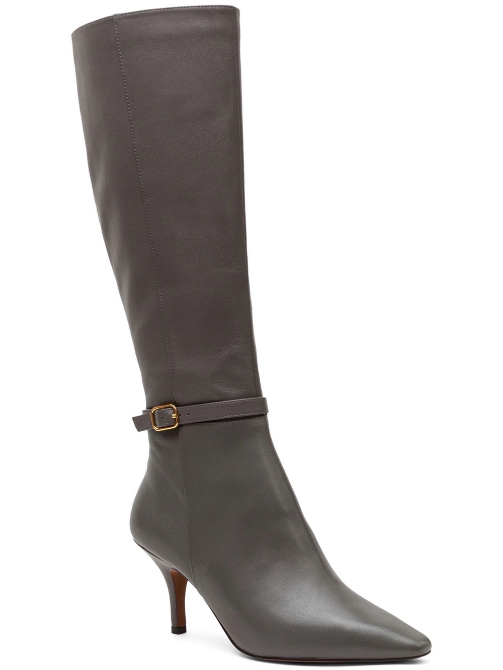Linea Paolo Parson Knee-High Leather Stiletto Boots – Size 7M
